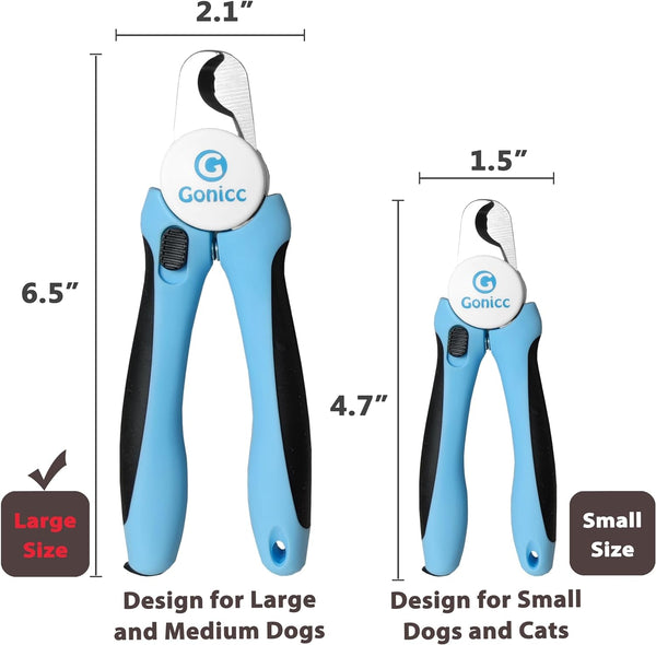 Gonicc Professional Dog & Cat Pets Nail Clippers & Trimmers | with Safety Guard to Avoid Overcutting, Free Nail File, Razor Sharp Blade - Professional Grooming Tool for Pets4