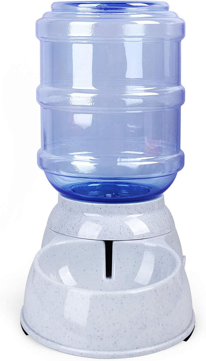 Pet Water Dispenser Station - 1 Gal Replenish Pet Waterer for Dog Cat Animal Automatic Gravity Water Drinking Fountain Bottle Bowl Dish Stand3