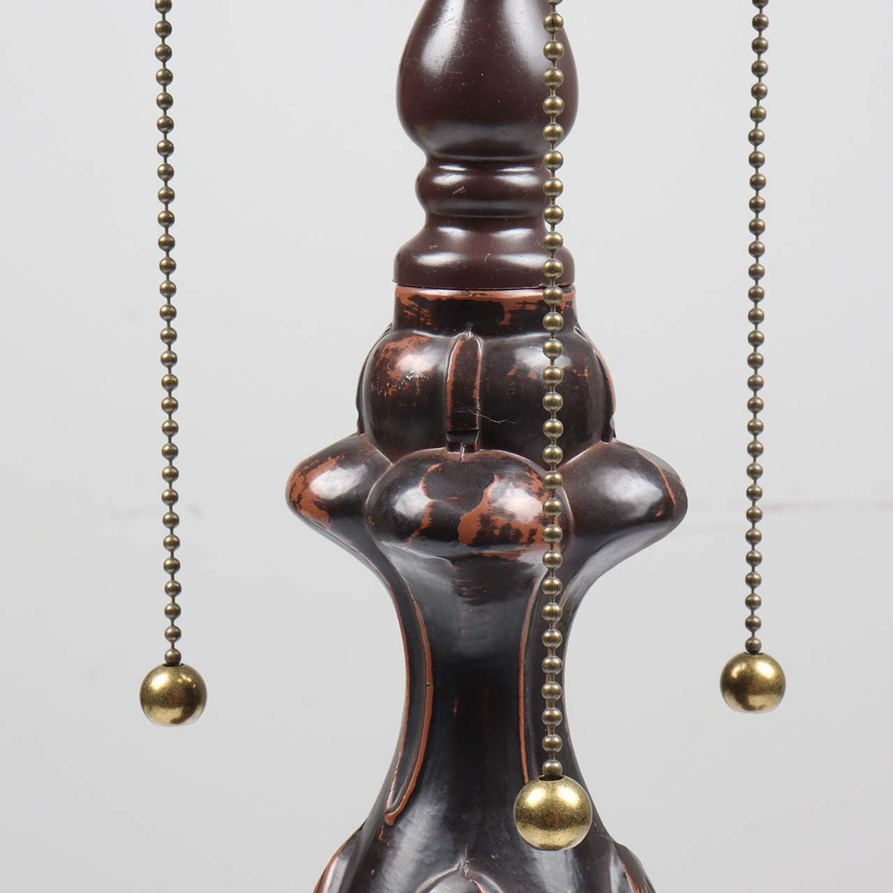 b10024-antique-metal-table-lamp-base-with-3-light-sockets-brown-7-wx25-h