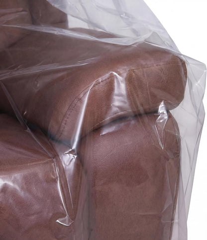 4Mil Couch Cover for Moving, Clear Sofa Storage Bag, 92Wx42Dx62/41H | with Tape Strips & Labels, Heavy Duty, Tear-Resistant, Waterproof, Reusable, Oversized/3-Seat Sofa, Long-Term Garage Storage9