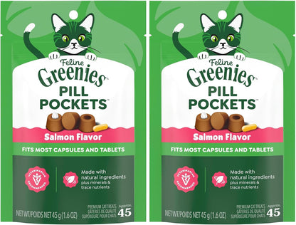 Greenies Feline Pill Pockets Soft Cat Treats, Chicken Flavor, 85 Count | #1 Vet-Recommended, Moldable Pocket Hides Pills, No Artificial Flavors or Preservatives, Real Ingredients17