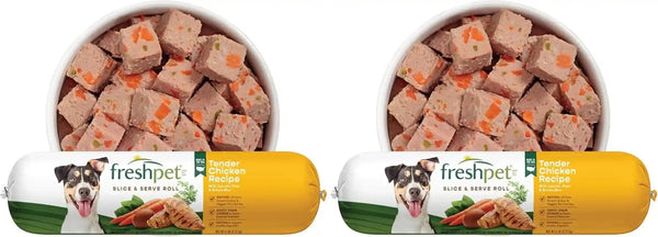 Freshpet Fresh Dog Food, Slice & Serve Roll, Tender Chicken Recipe, 6 Lb.16