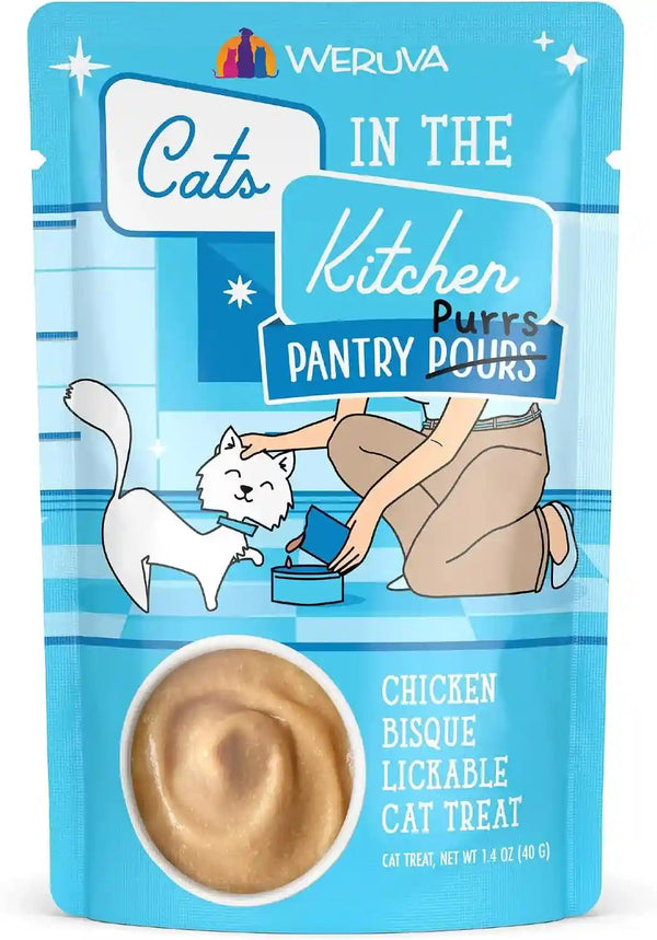 Weruva Cats in the Kitchen Pantry Pours, Salmon Bisque with Senior Support, 1.4Oz Pouch, Pack of 1213