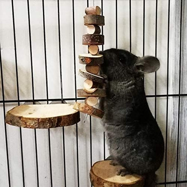 3Pcs Small Animal Chews Toy Natural Apple Wood Block Cage Hanging Molars Treats Snack for Hamsters Rabbits Bunny Bird Parrots Chinchilla Guinea Pig Gerbils Squirrels4