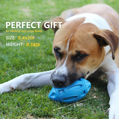 EASTBLUE Squeaky Dog Toys for Aggressive Chewers: Rubber Puppy Chew Ball with Squeaker, Almost Indestructible and Durable Pet Toy for Medium and Large Breed6