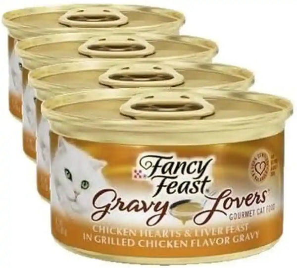Purina Fancy Feast Gravy Lovers, Poultry & Beef Wet Cat Food, 3Oz, 24-Pack15
