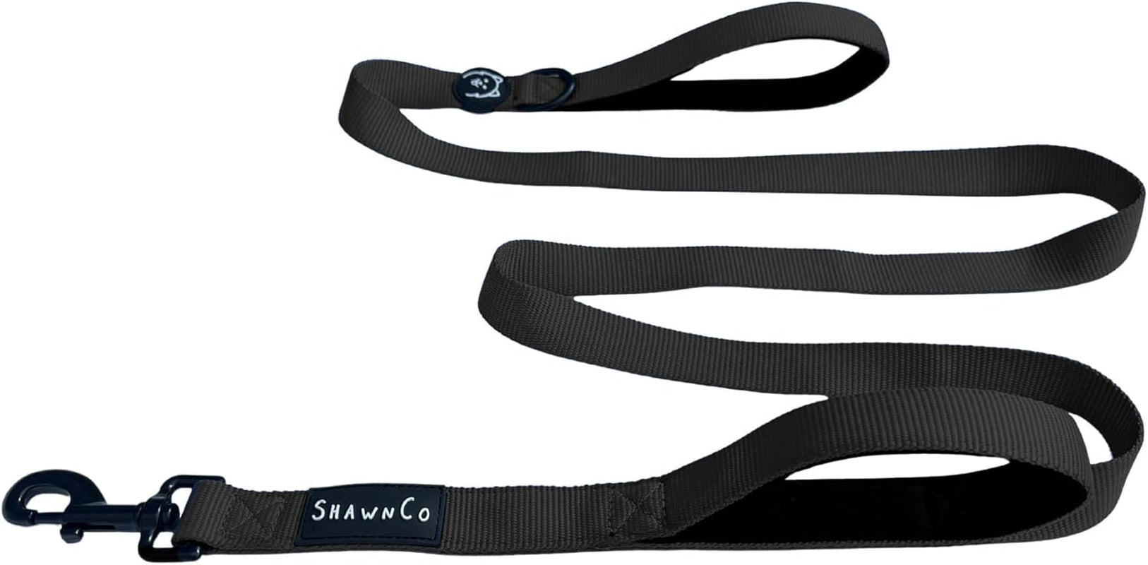 shawnco-dream-walk-dog-leash-premium-nylon-pet-leash-with-soft-neoprene-handle-for-small-medium-and-large-dogs-icy-lilac-m-l-6ft-w-2-handles