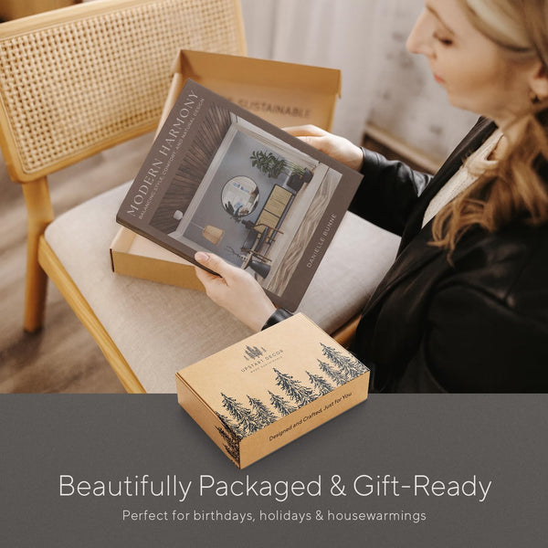 Modern Decorative Books Set of 3, Brown & Cream Faux Books with Storage | Large Fake Book Boxes to Store Remotes Mid-Century Book Decor for Coffee Table, Mantle, Shelf or Entryway as Fall Decoration6