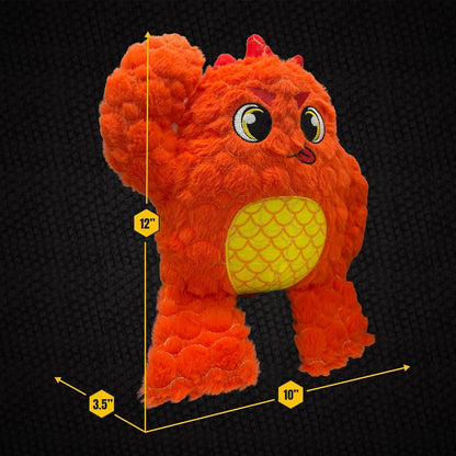 Bite Force Dog Toy - Large Durable & Strong Plush Orange Monster Dog Toy, Kevlar-Reinforced for Aggressive Chewers5