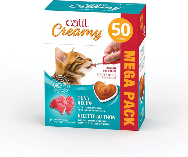 Catit Creamy Lickable Cat Treat – Hydrating and Healthy Treat for Cats of All Ages - Assortment, 72-Pack10
