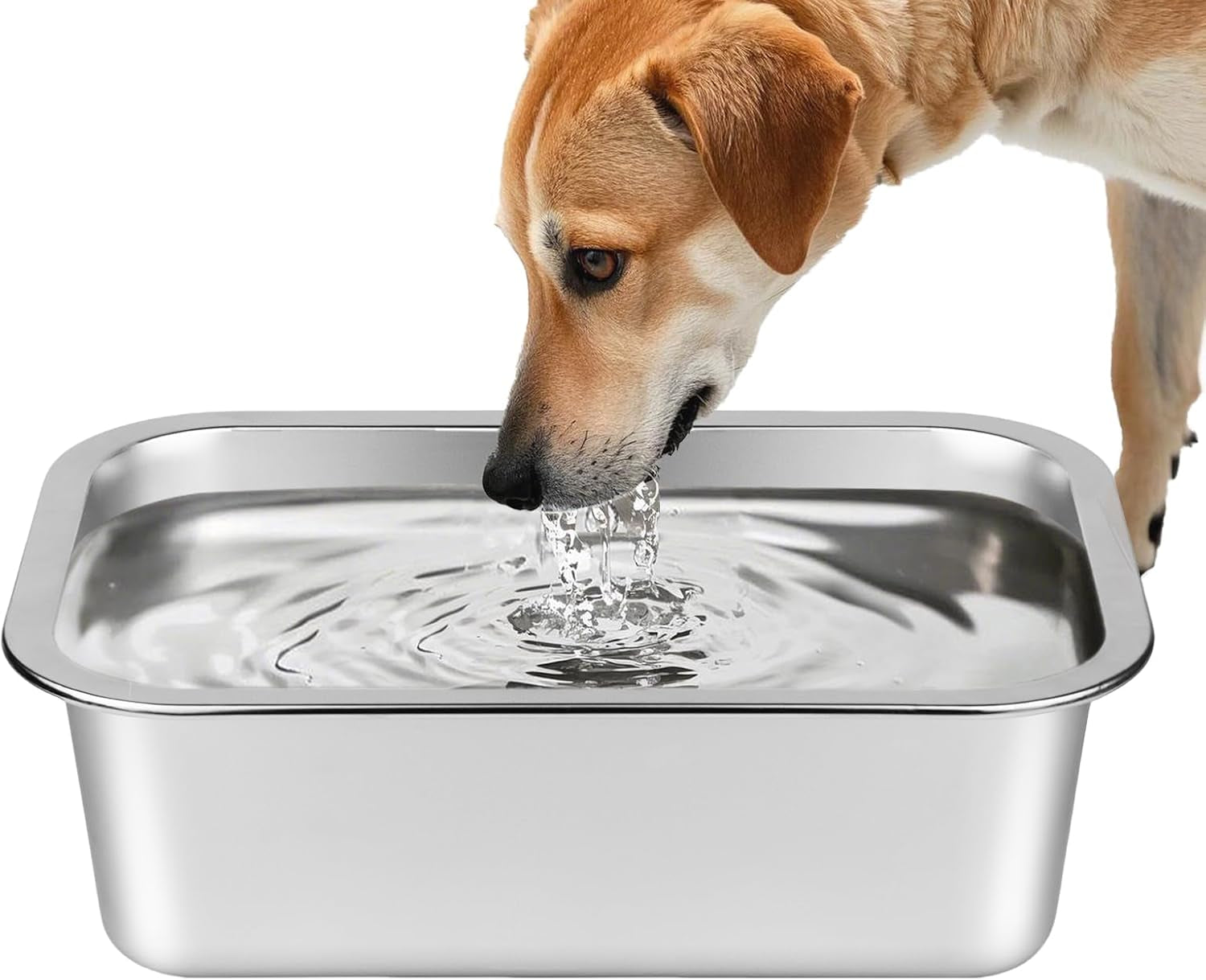ohtomber-1-25-gallons-stainless-steel-dog-bowl-big-pet-water-food-bowl-no-spilling-outdoor-feeder-dish-plate-for-indoor-outdoor-feeding-fits-big-extra-large-dogs-cats-all-pets