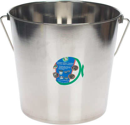 Advance Pet 16 Qt (4 Gal) Stainless Steel Bucket – Heavy Duty, Rust Resistant, Dishwasher Safe for Dogs, Livestock & Kennels1