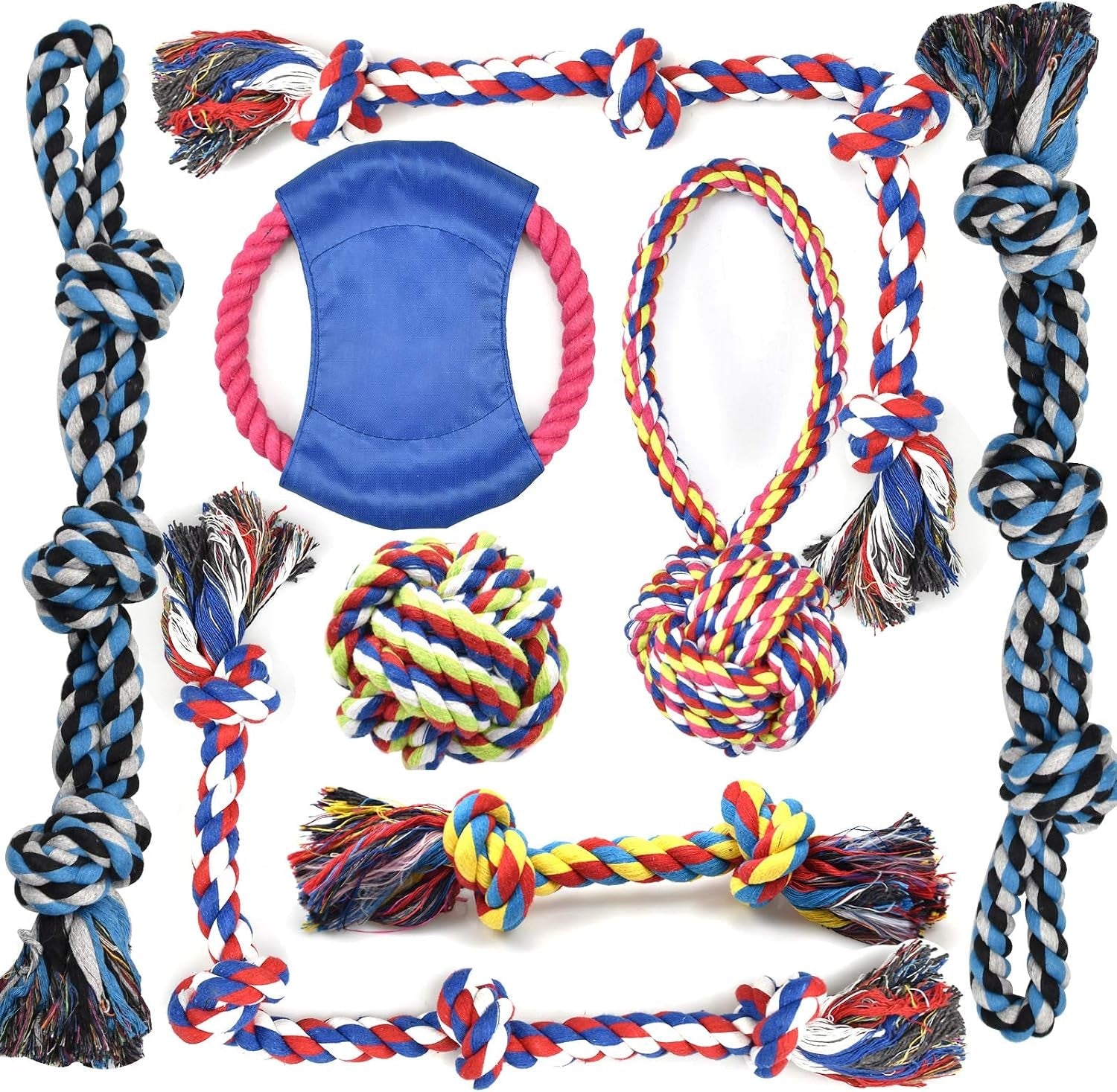 lechong-dog-toys-for-aggressive-chewers-tough-rope-chew-toys-for-large-and-medium-dog-3-feet-5-knots-indestructible-cotton-rope-for-large-breed-dog-tug-of-war-dog-toy-teeth-cleaning