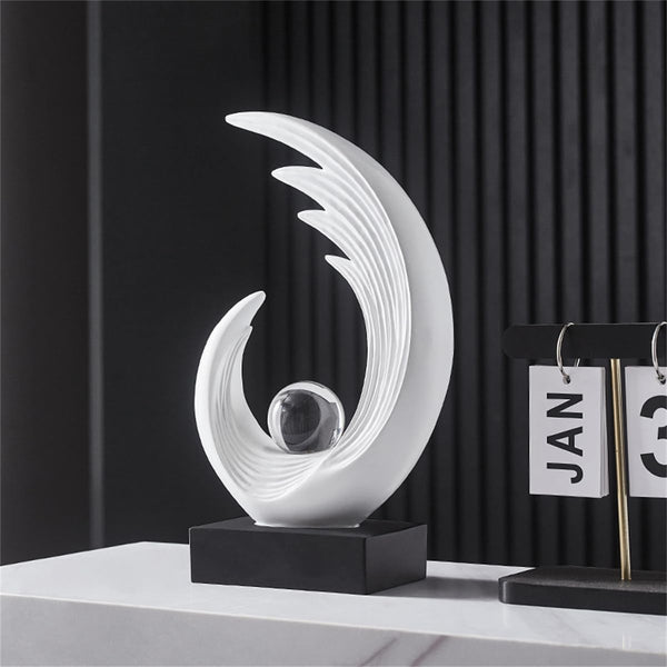 Modern Sculptures Dinning Room Shelf Decor Home Décor Accents | Abstract Art Accessories Decoration for Coffee Table Entryway Console Office Desk Living Room Shelves Housewarming Gift5