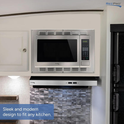 1.1 Cu. Ft. RV Convection Microwave Stainless Steel | 120V, 900W, Touchpad Controls, LED Digital Display, Child Safety Lock, Weight and Time Defrost6