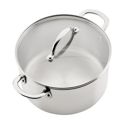 Millennium Stainless Steel Pots and Pans with Lids, Induction Ready, Compatible with All Cooktops, Metal Utensil Safe, 10 Piece Cookware Set, Dishwasher Safe - Stainless Steel12