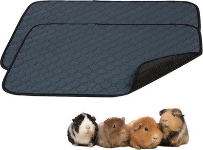 2 Pcs Guinea Pig Cage Liners - Washable Guinea Pig Pee Pads, Waterproof Reusable & anti Slip Guinea Pig Bedding Fast and Super Absorbent Pee Pad for Small Animals Rabbit Hamster Rat11