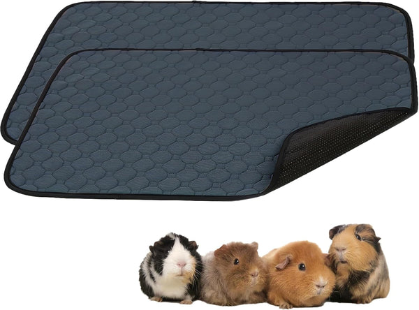 2 Pcs Guinea Pig Cage Liners - Washable Guinea Pig Pee Pads, Waterproof Reusable & anti Slip Guinea Pig Bedding Fast and Super Absorbent Pee Pad for Small Animals Rabbit Hamster Rat11