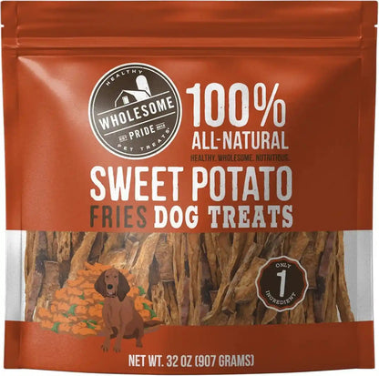 Wholesome Pride Healthy Sweet Potato Chews – Sensitive Stomach Dog Treats, No Preservatives, Single-Ingredient, No Grain, 16 Oz13