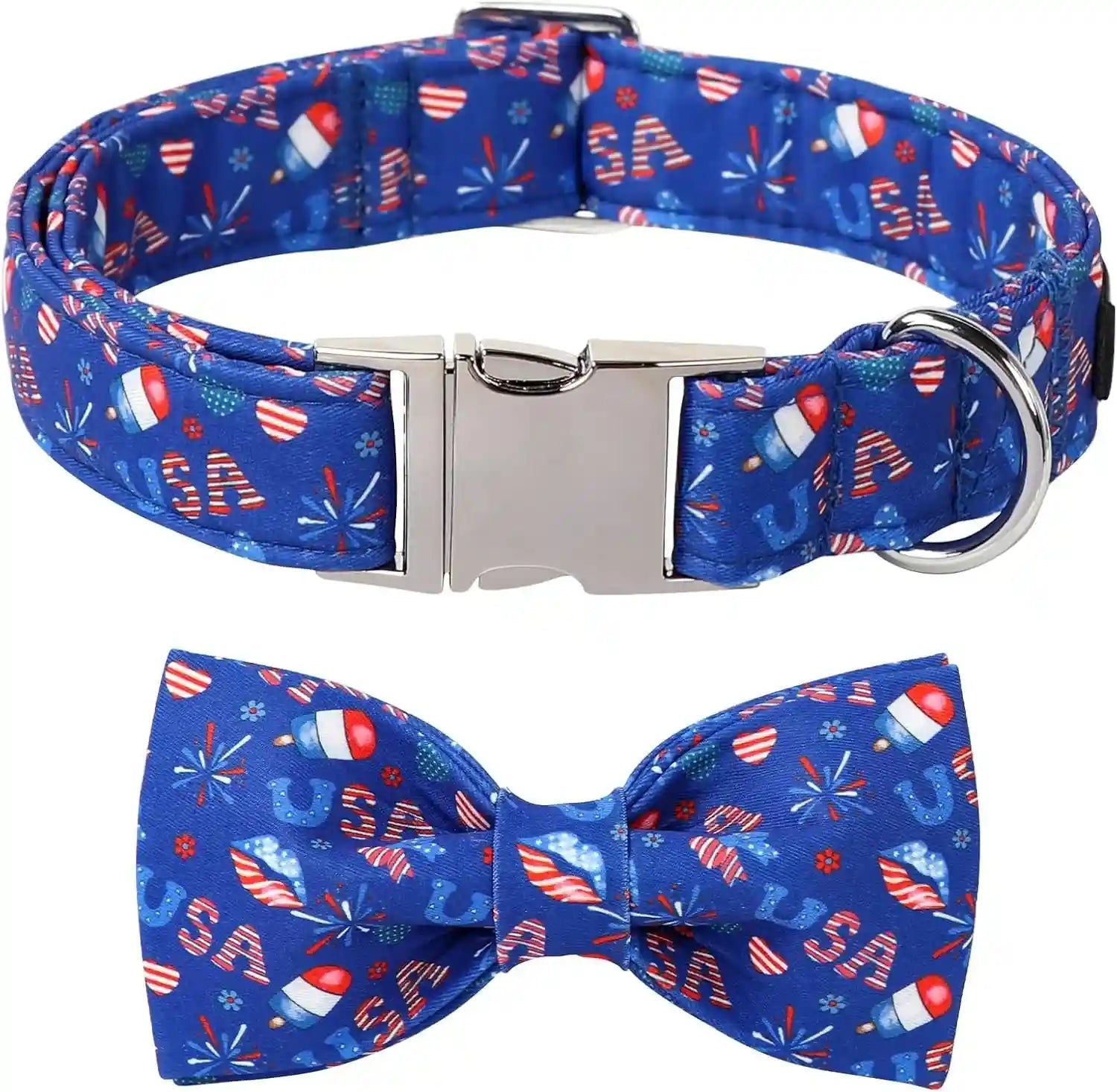lionet-paws-boy-dog-collar-with-bowtie-comfortable-adjustable-cute-navy-blue-bow-tie-collar-for-male-dogs-gift-xlarge-neck-16-26-inches