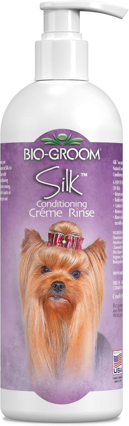Bio-Groom Silk Creme Rinse Dog & Puppy Conditioner - Hair Detangler for Dogs, Moisturizes Skin & Coat, Removes Tangles & Frizz, Made in USA - 1 Gallon7