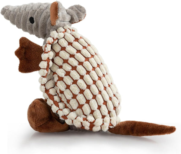 Hollypet Plush Squeaky Armadillo Chew Dog Toy for Small Medium, 8" | Cute Stuffed Armadillo Toy with Unique Grunt Squeaker & Textured Fabric for Teeth Cleaning. Great for Small & Medium Dogs12
