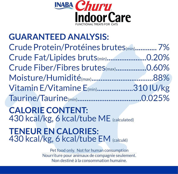 INABA Churu for Cats, Functional, Creamy Lickable Purée Cat Treat for Indoor Care and Hairball Control, 0.5 Ounces Each, 24 Tubes (4 per Pack), 2 Flavor Tuna and Chicken Variety Pack6
